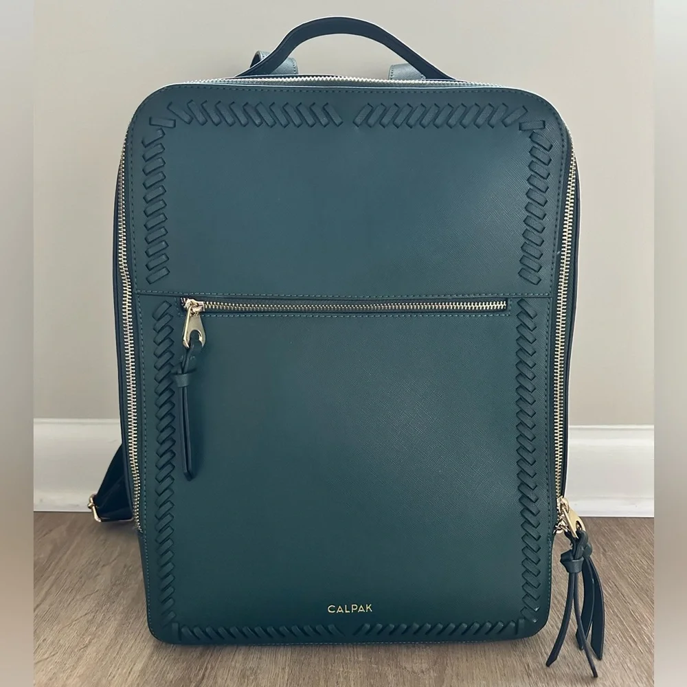 Calpak Forest Green Kaya 15 inch Laptop Backpack - Picture 1 of 8